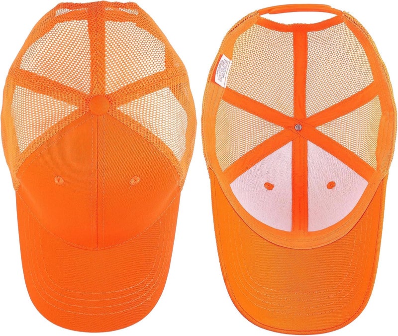 Falari Trucker Hat Baseball Cap Structured Plain Design 6 Panel, Adjustable Size - Image 4